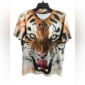 BELOVED Brand Tiger Face T-shirt Unisex Size S